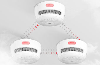 Drahtlose miteinander verbundene Rauchmelder