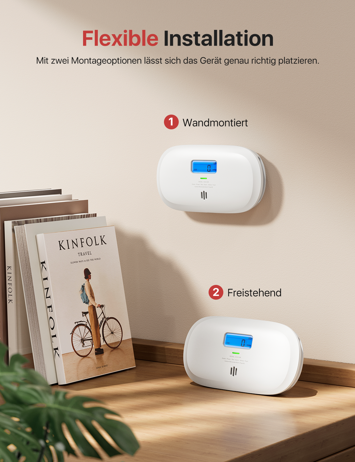 XC0C-SR Unabhängiger Kohlenmonoxidmelder