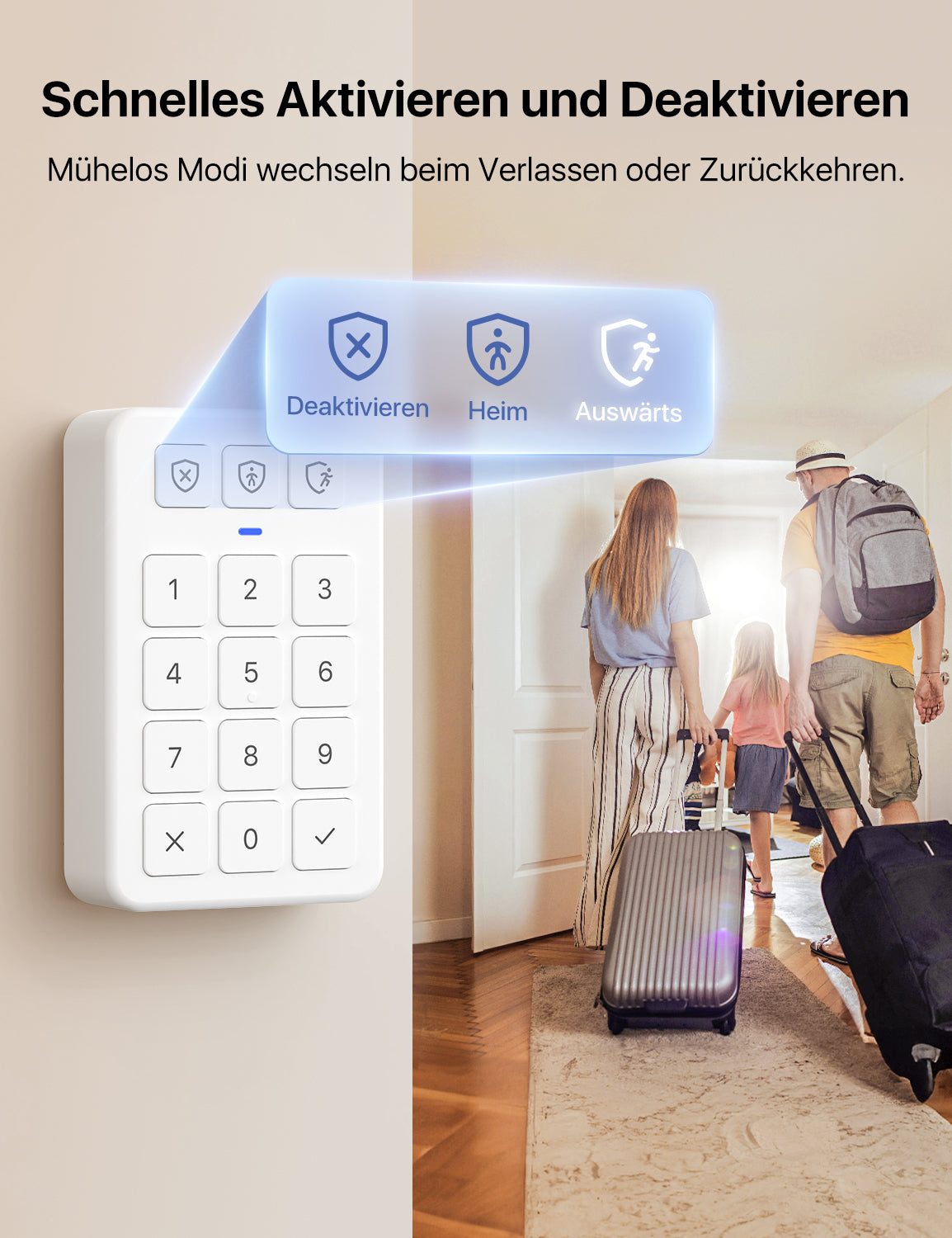 Alarmmodi einfach umschalten