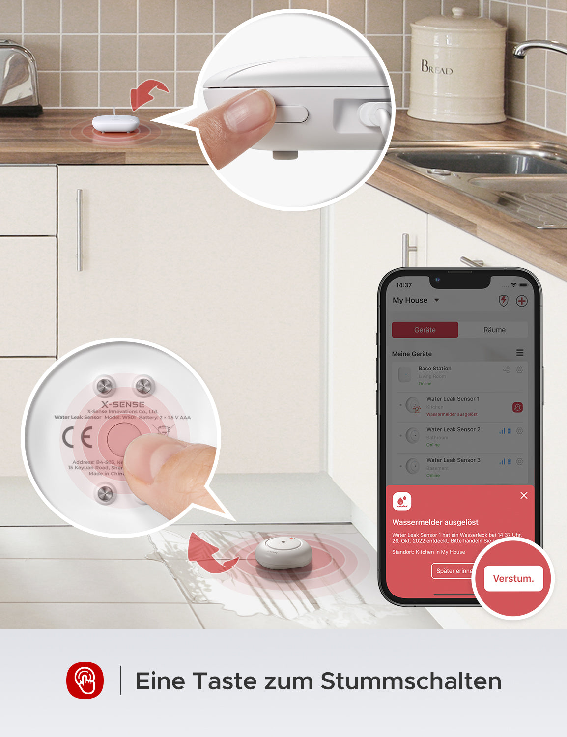 SWS51 Smarter Wasserleckmelder