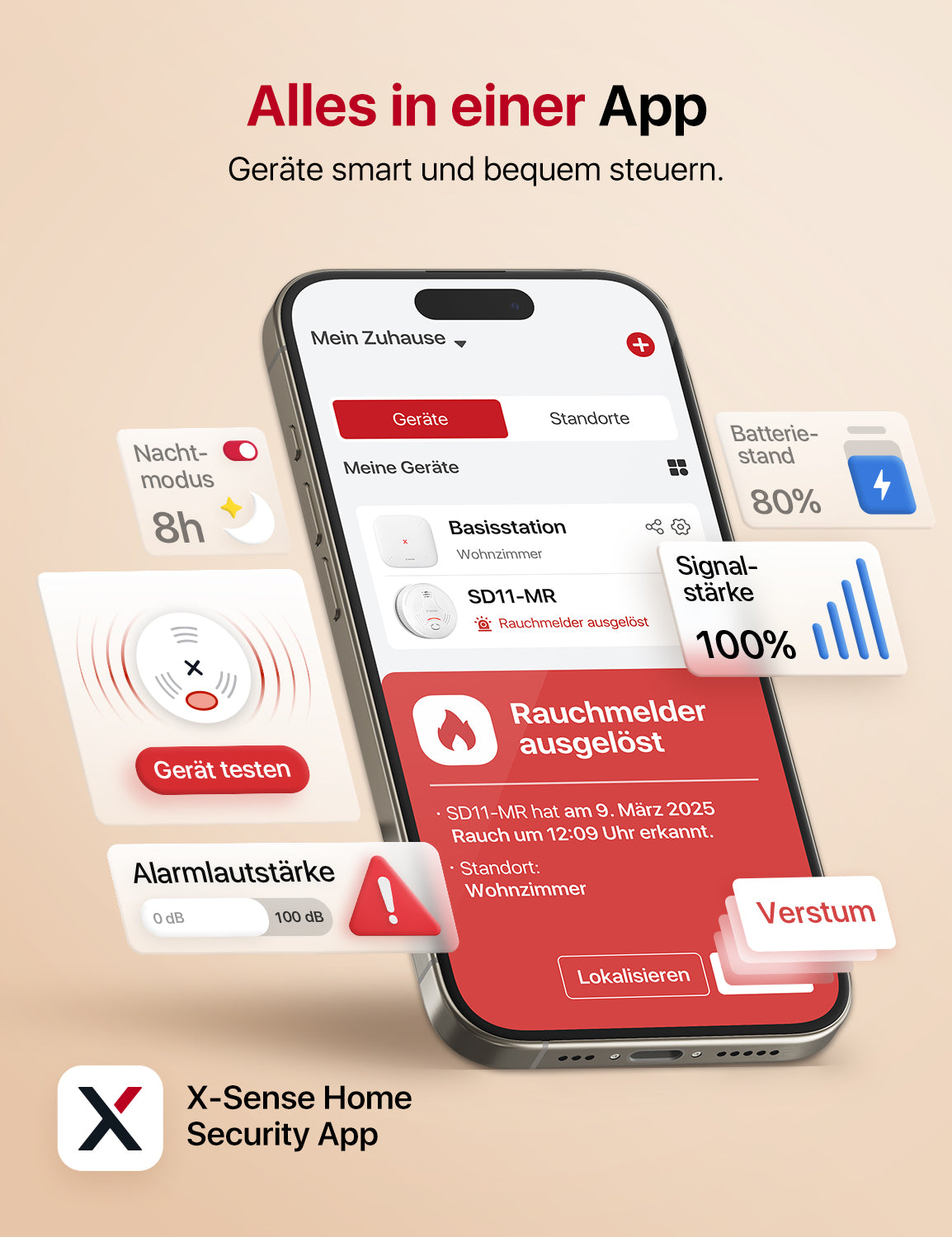SD11-MR Smarter Vernetzter Rauchmelder