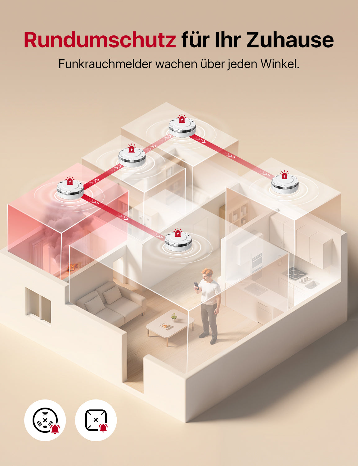 SD11-MR Smarter Vernetzter Rauchmelder
