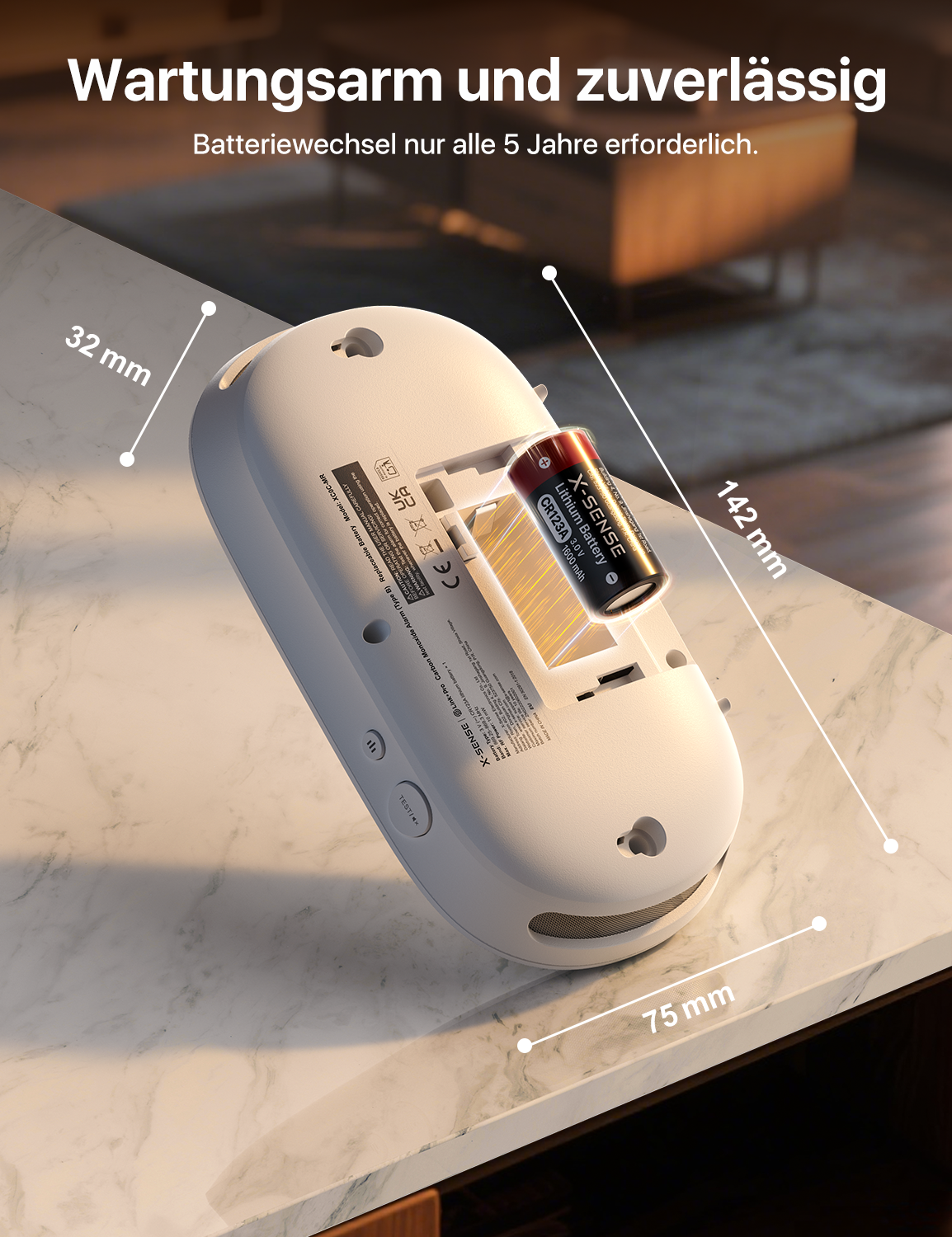 XC0C-MR Smarter Vernetzter Kohlenmonoxidmelder
