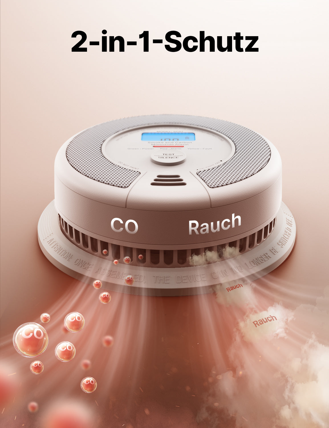 Ein X-SENSE SC07 erkennt sowohl Rauch als auch CO