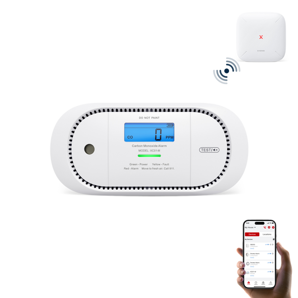 XC01-M Smarter Vernetzter Kohlenmonoxidmelder