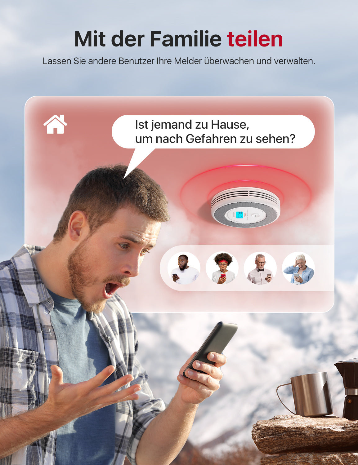 XP0A-iR Smarter Rauch- und Kolenmonoxidmelder