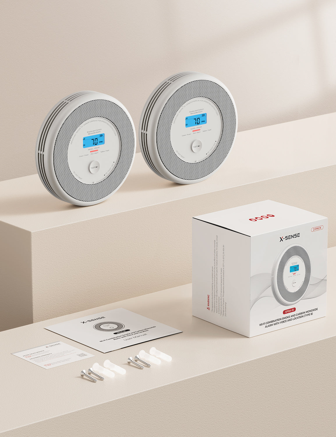 XP0A-iR Smarter Rauch- und Kolenmonoxidmelder