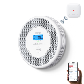 XP0A-MR Smarter Vernetzter Rauch- und Kohlenmonoxidmelder mit Sprachalarm